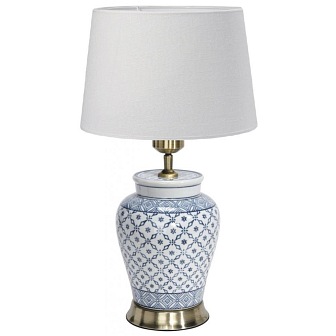 Ceramiczna lampa stołowa Mi 51cm błękitna
